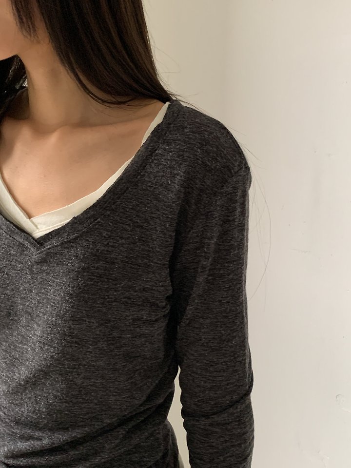 V-Neck Stretch Tee by Vive L for Women - view 2