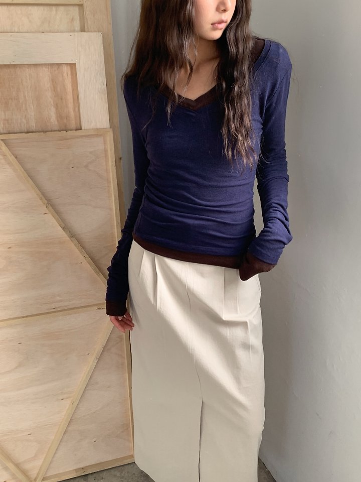 V-Neck Stretch Tee by Vive L for Women - view 6