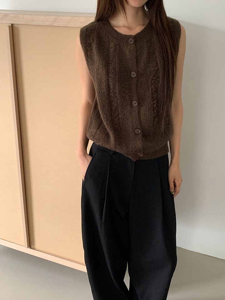 Mohair Knit Vest by Vive L for Women - view 5