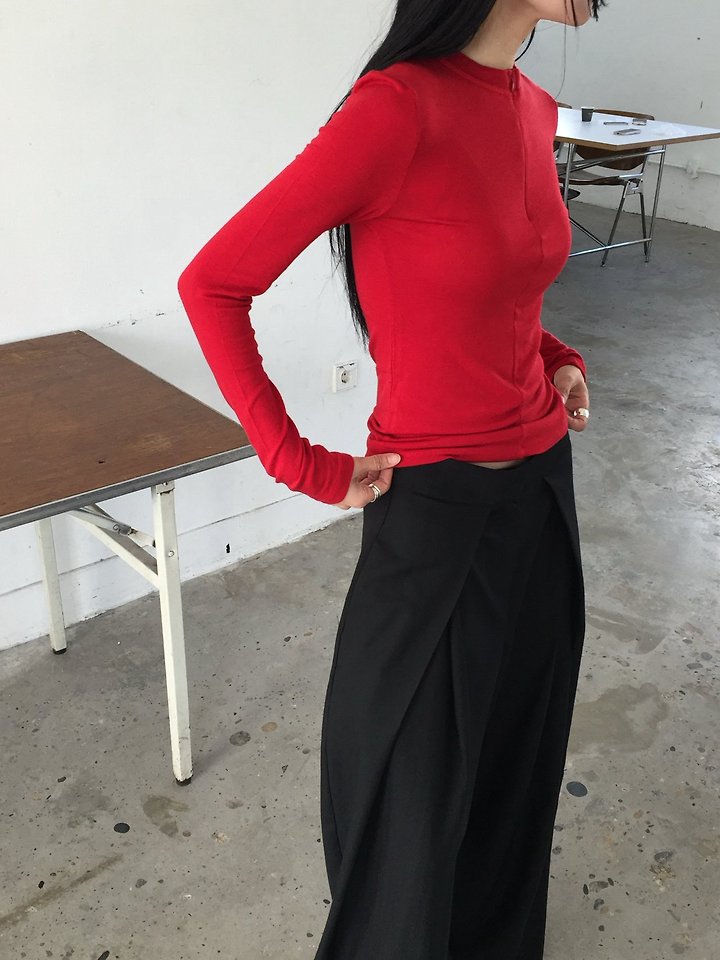 Rin Zipper Tee by Vive L for Women - view 11