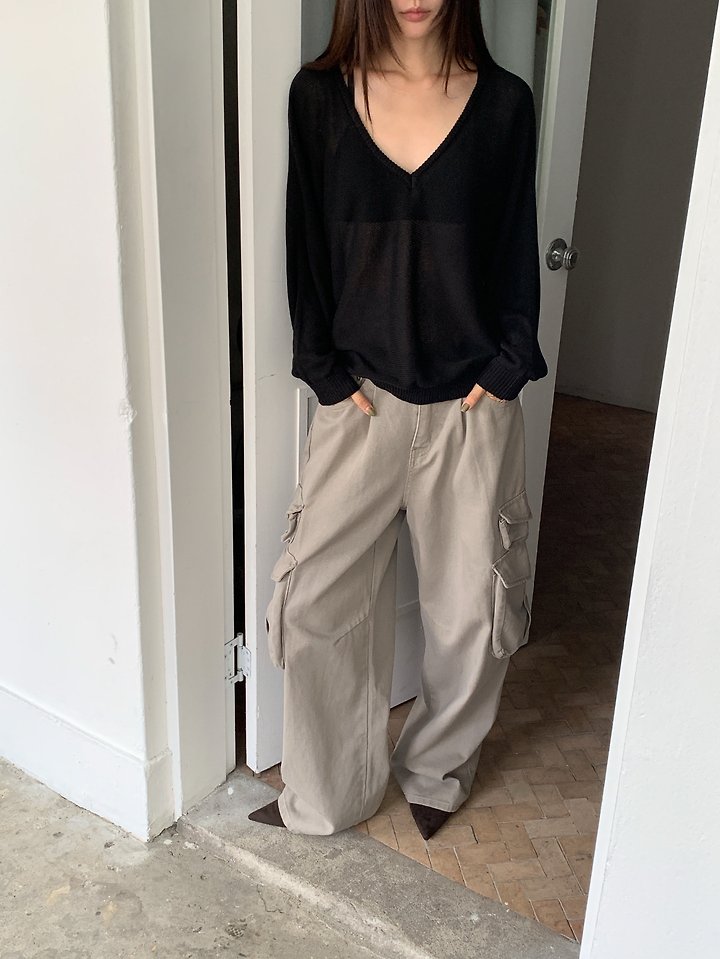 V-Neck Knit Set by Vive L for Women - view 4