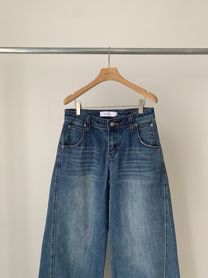Martingale Snap Denim Pants by Vive L for Women - view 3