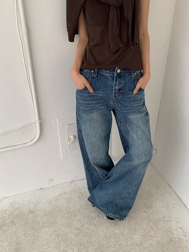 Martingale Snap Denim Pants by Vive L for Women - view 5