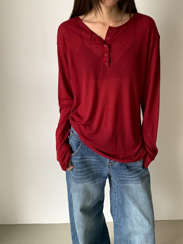 Leel Button Tee by Vive L for Women - view 2
