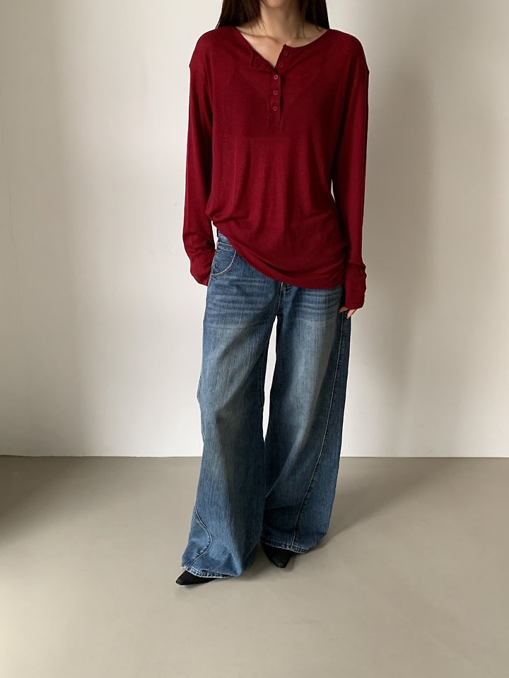 Leel Button Tee by Vive L for Women - view 3