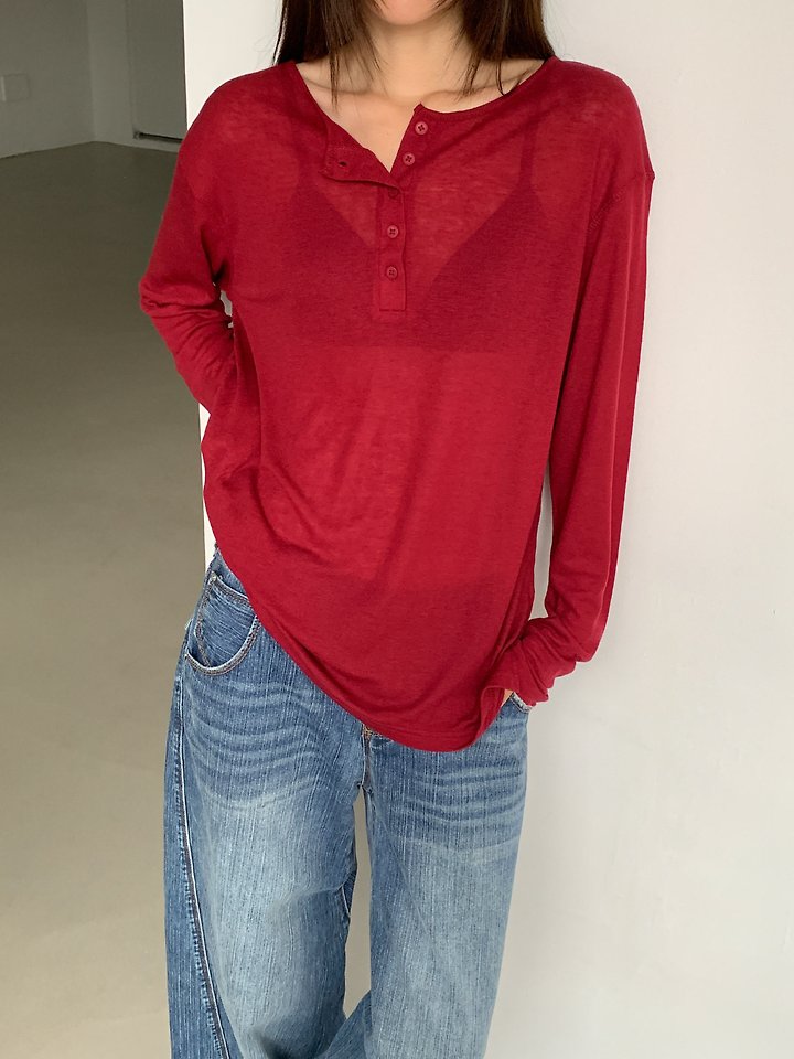 Leel Button Tee by Vive L for Women - view 6