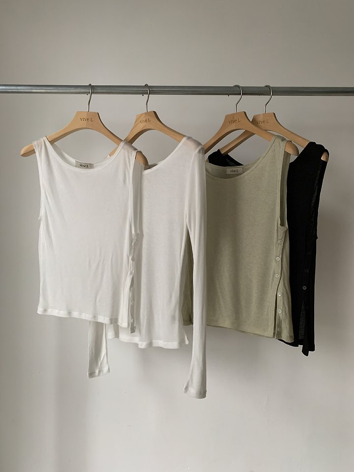 Hira Sleeveless Set Tee by Vive L for Women - view 1