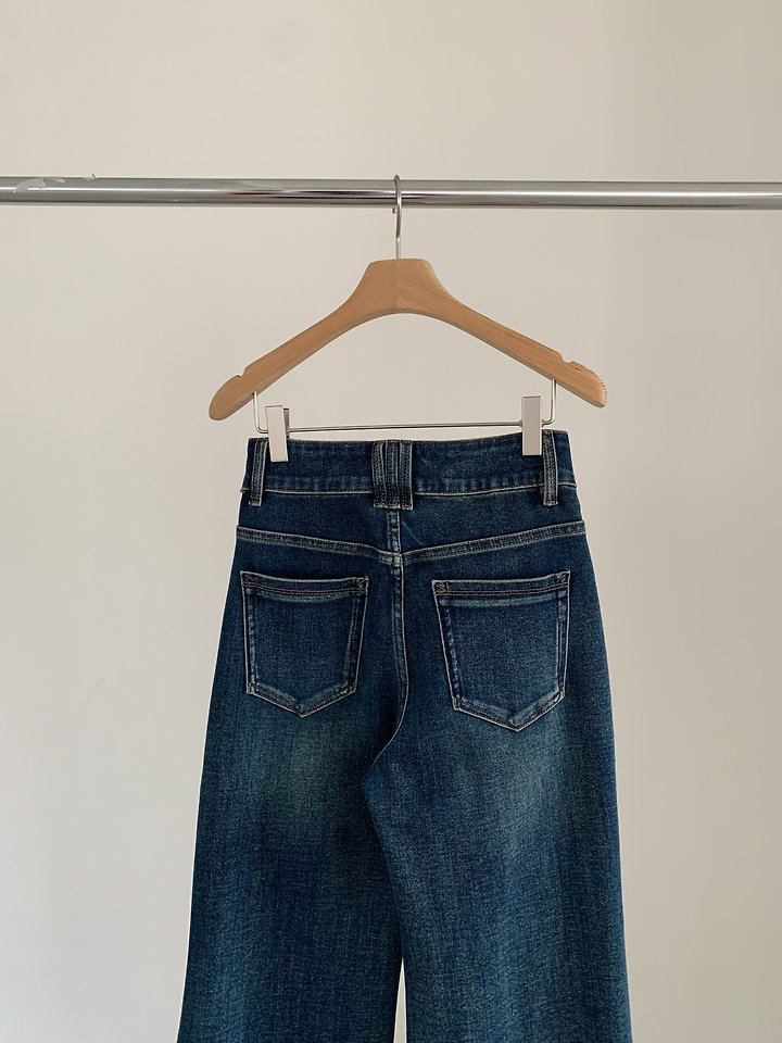 Raw Edge Boots Cut Denim Pants by Vive L for Women - view 1