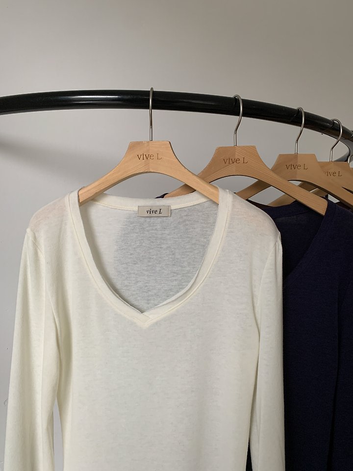 V-Neck Stretch Tee by Vive L for Women - view 1