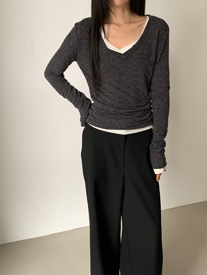 V-Neck Stretch Tee by Vive L for Women - view 5
