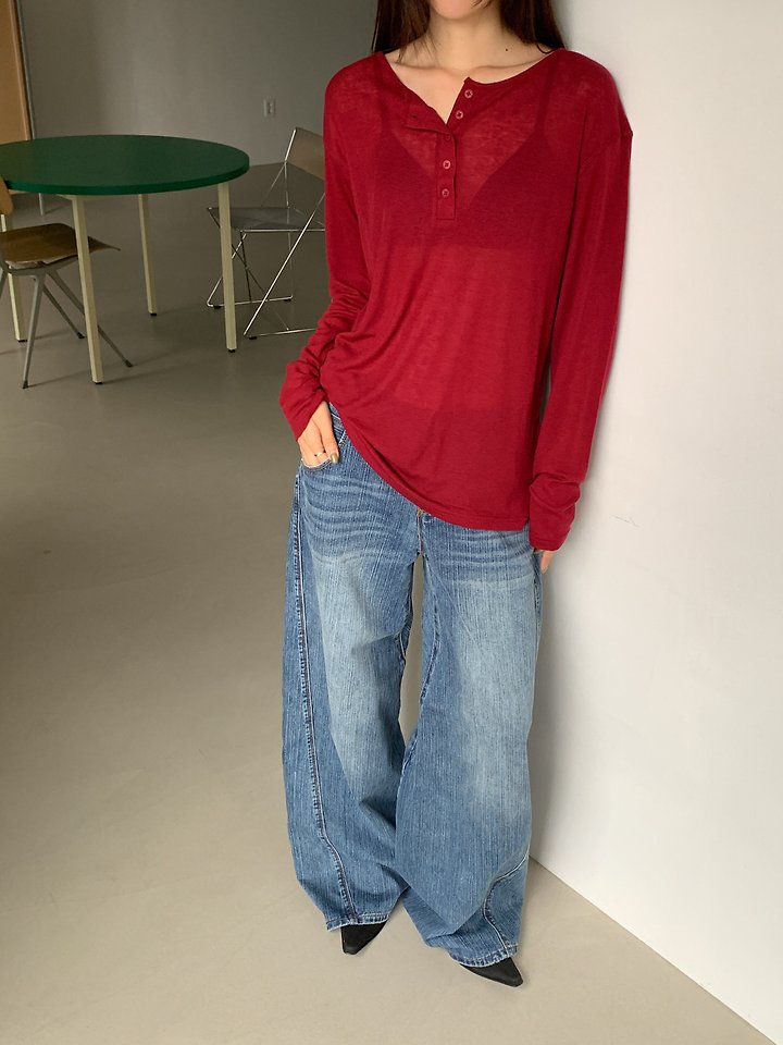 Leel Button Tee by Vive L for Women - view 8