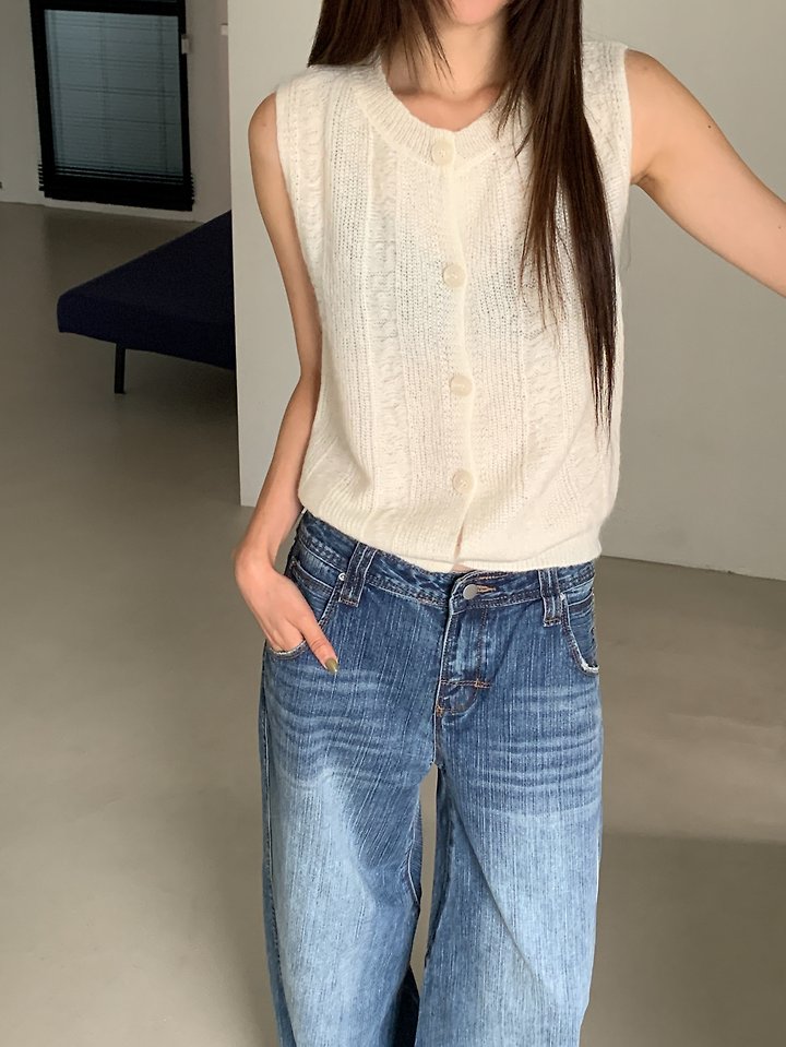 Mohair Knit Vest by Vive L for Women - view 8
