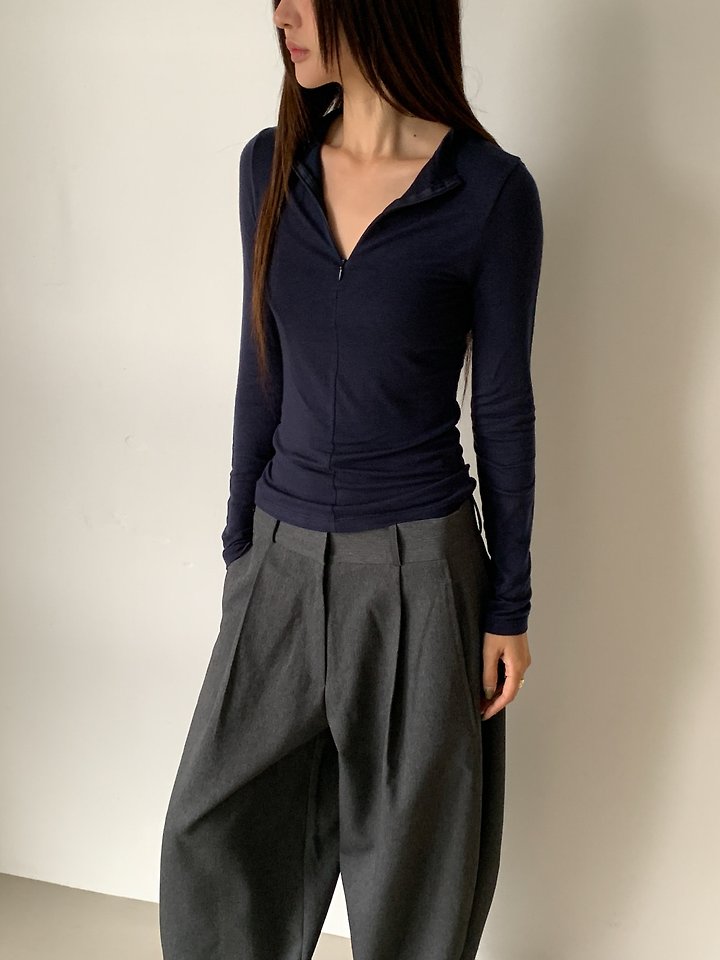 Rin Zipper Tee by Vive L for Women - view 4