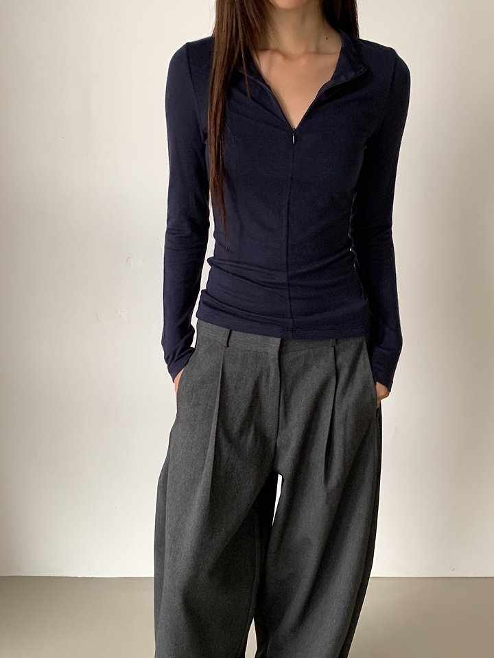 Rin Zipper Tee by Vive L for Women - view 6