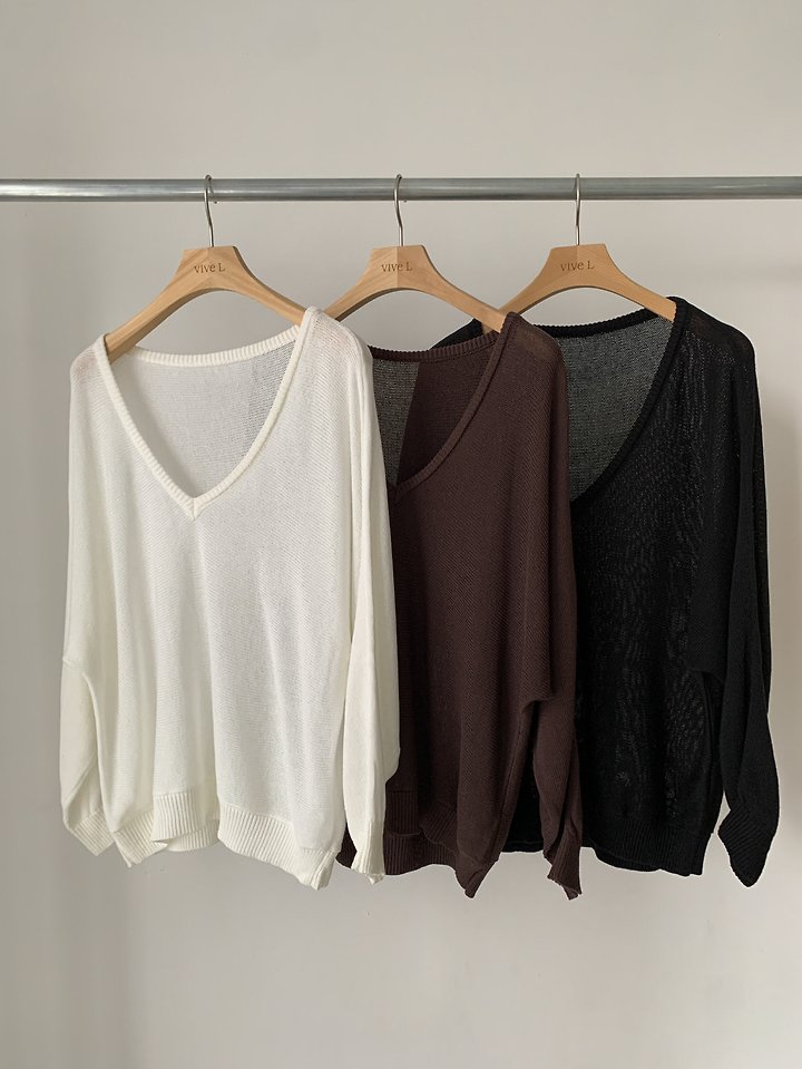 V-Neck Knit Set by Vive L for Women - view 3