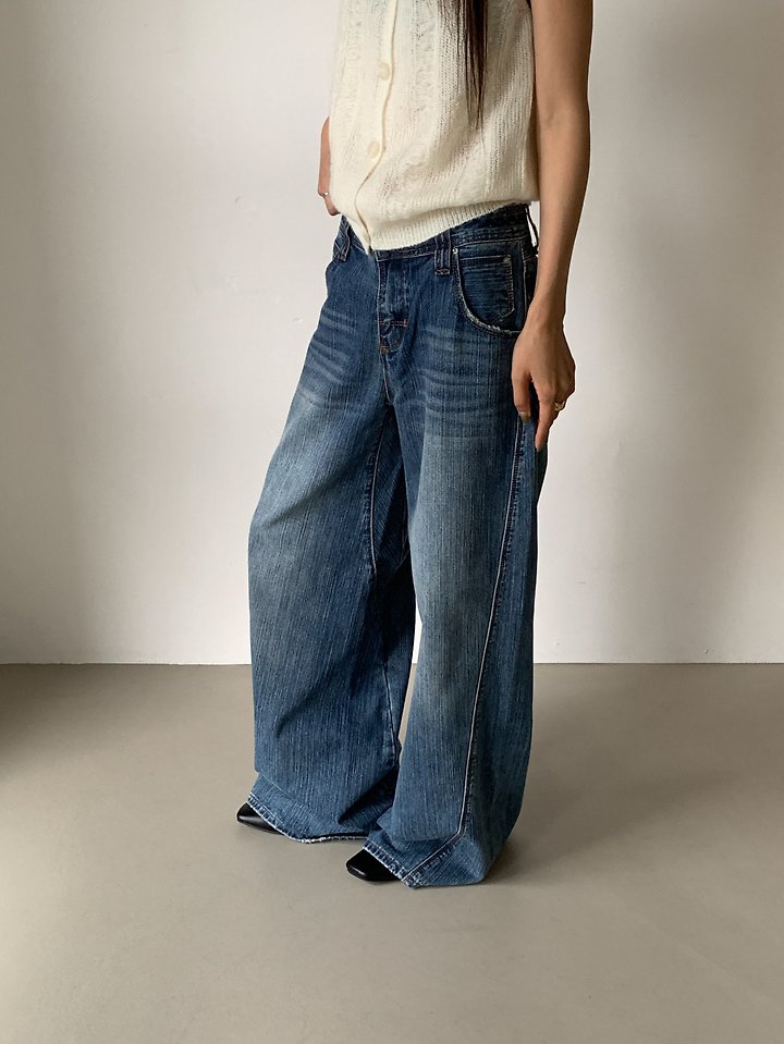 Martingale Snap Denim Pants by Vive L for Women - view 8