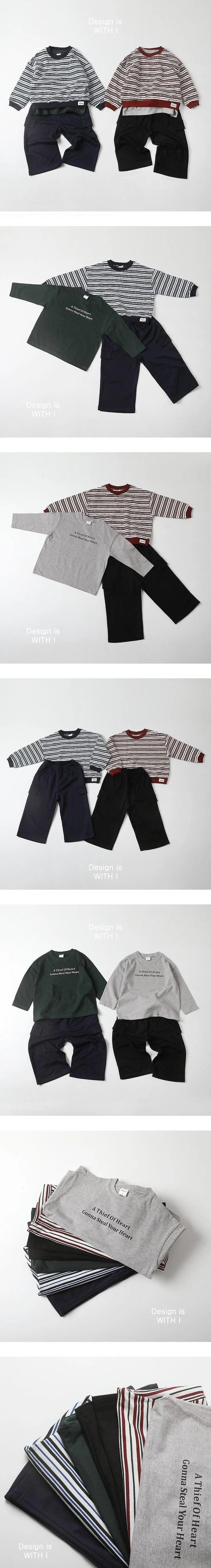 New Bold Top & Bottom Set by With I for Child - view 1