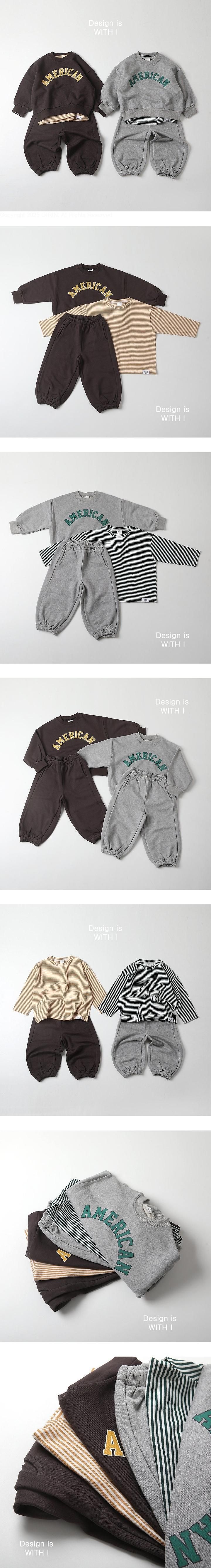 American Top & Bottom Set by With I for Child - view 1