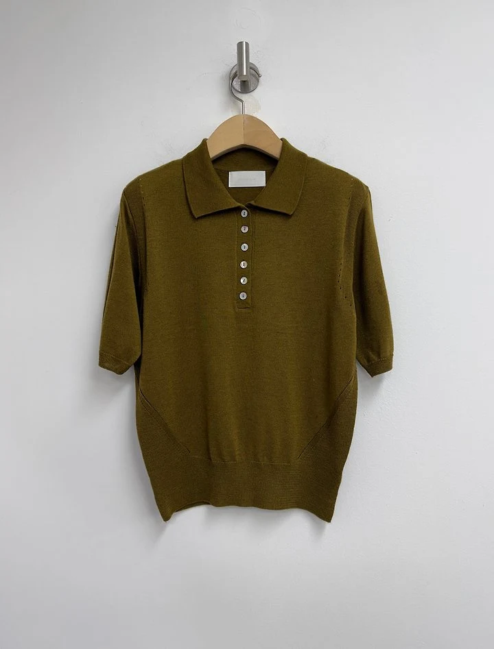 Silk Button Short Sleeved Top by Yikho for Women - view 9