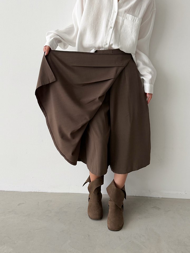 Wrap Skirt Pants by Yikho for Women - view 7