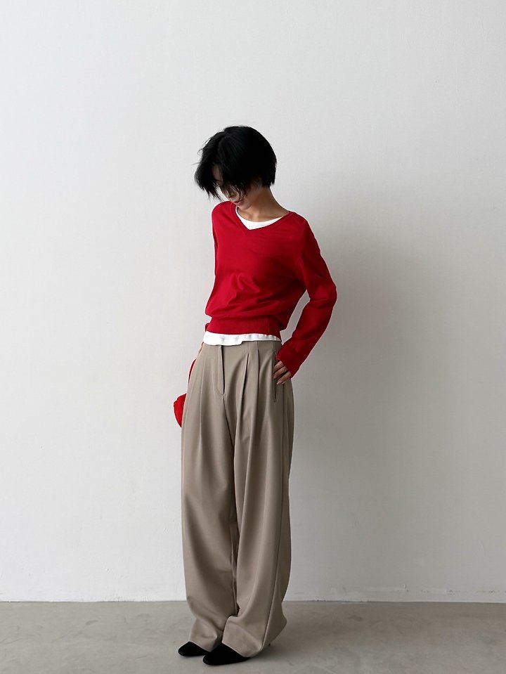 City V-neck Pullover by Yikho for Women - view 1
