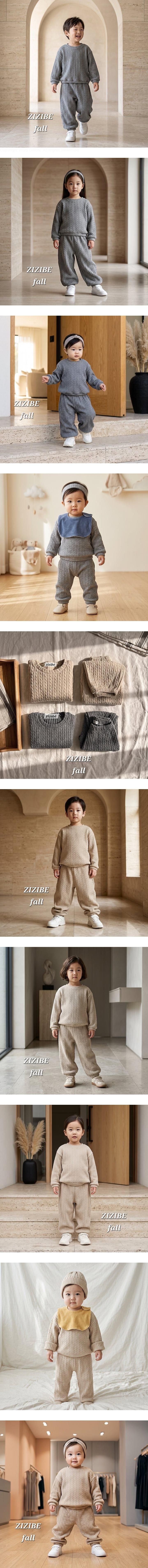 Cable Knit Sweatshirt by Zizibe for Baby - view 1