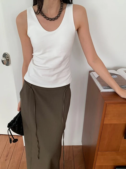 Deep Double U-Neck Padded Camisole by Lucy Salon for Women - catalog view