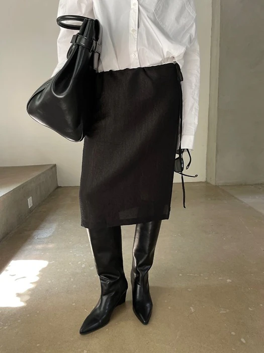 Crease Skirt Crease Skirt by Lucy Salon for Women - catalog view
