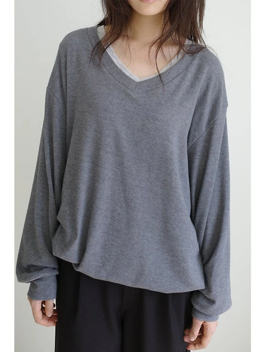 Emma V-Neck Sweatshirt by Enten for Women - catalog view