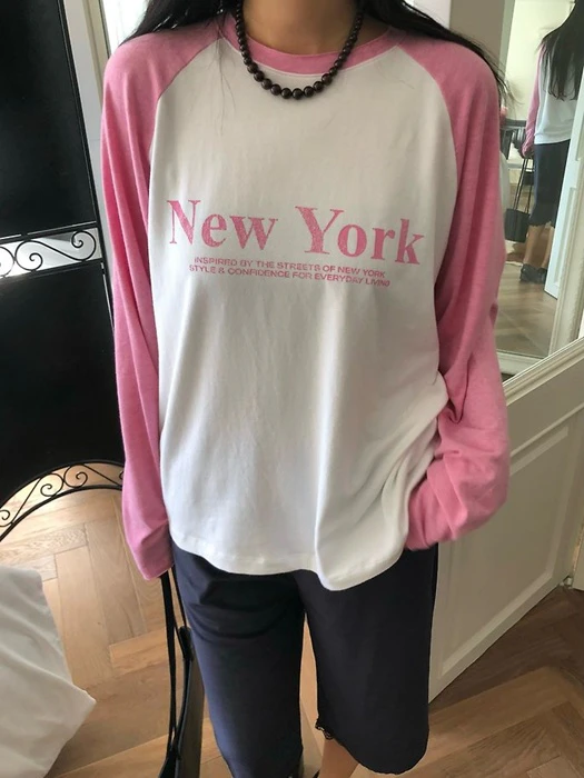 New York Raglan Tee New York Raglan Tee by Ouppt for Women - catalog view