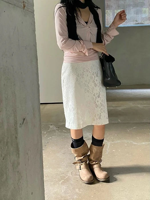 Rovet Lace Skirt Rovet Lace Skirt by Ouppt for Women - catalog view