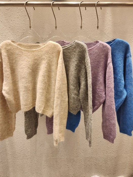 Cropped Crew Neck Knit by Another Plan for Women - catalog view