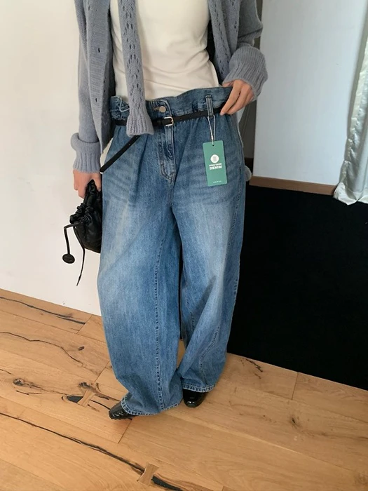 Elle Denim Pants (Belt Set) Elle Denim Pants (Belt Set) by Lucy Salon for Women - catalog view