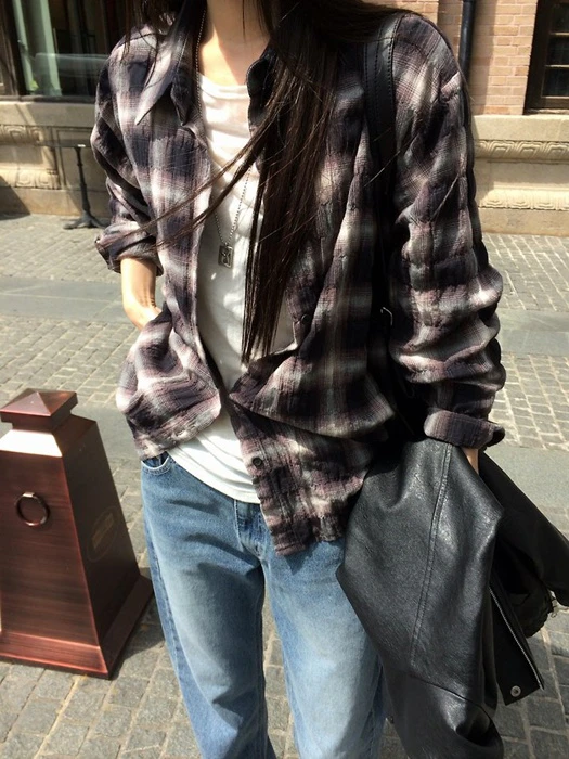 Lumen Check Shirt Lumen Check Shirt by Anou for Women - catalog view