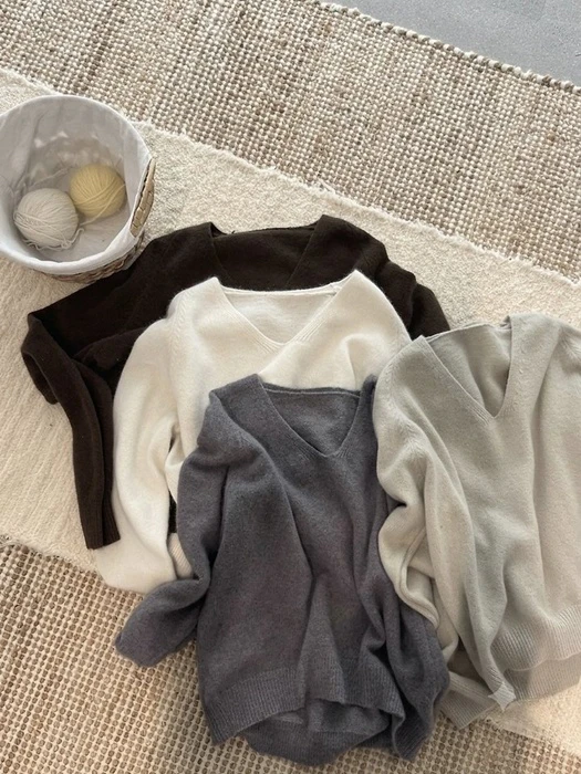 Angora V-Neck Knit Angora V-Neck Knit by Ripple for Women - catalog view
