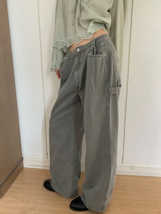 Dyeing Tuck Jeans Pants Dyeing Tuck Jeans Pants by Tarabymotion for Women - catalog view
