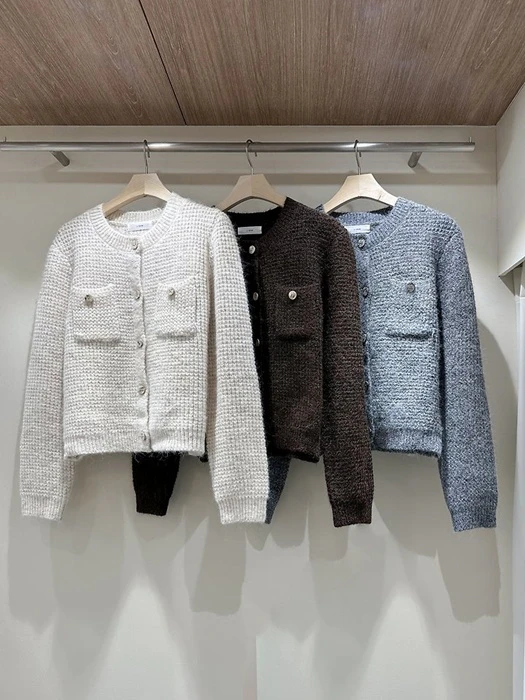 Round-Neck Knit Jacket Round-Neck Knit Jacket by J dew for Women - catalog view