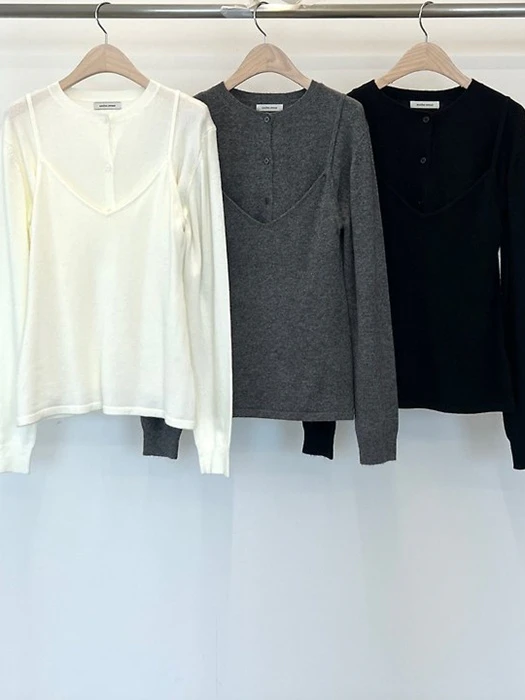 Layered Merino Knit Set Layered Merino Knit Set by Another Avenue for Women - catalog view