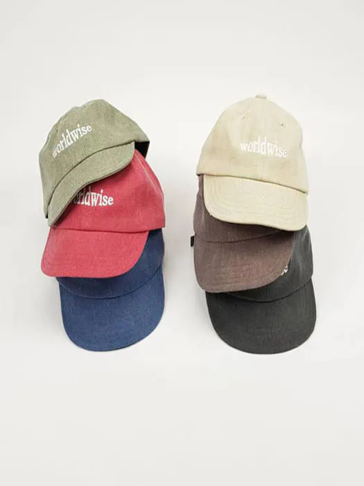 Wise Washed Mini Brim Cap by World Moja for Child - catalog view