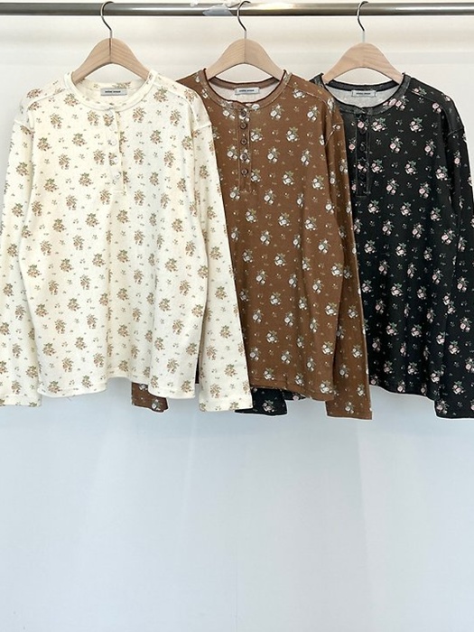 Rose Punching Henley Tee by Another Avenue for Women - catalog view