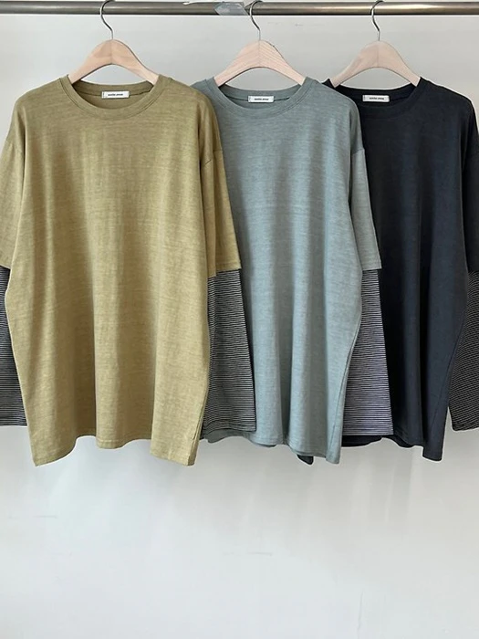 Vintage Pigment Layered Tee Vintage Pigment Layered Tee by Another Avenue for Women - catalog view