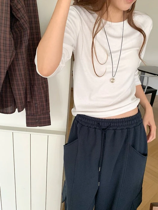 Mob 3/4 Sleeve Tee Mob 3/4 Sleeve Tee by Pomelo for Women - catalog view