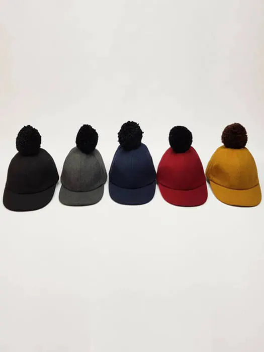 Wool Blend Big Pompom Snapback Wool Blend Big Pompom Snapback by World Moja for Child - catalog view