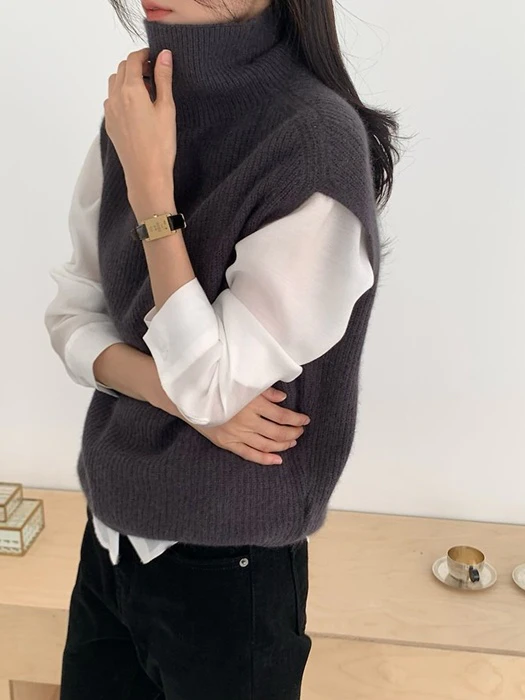Racoon Turtle Sleeveless Knit Racoon Turtle Sleeveless Knit by Something Else for Women - catalog view