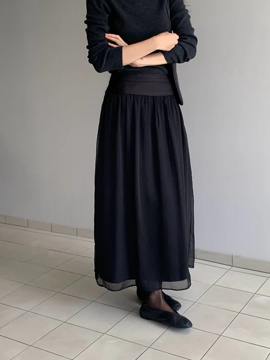 Eve Obi Shirring Skirt Eve Obi Shirring Skirt by Something Else for Women - catalog view