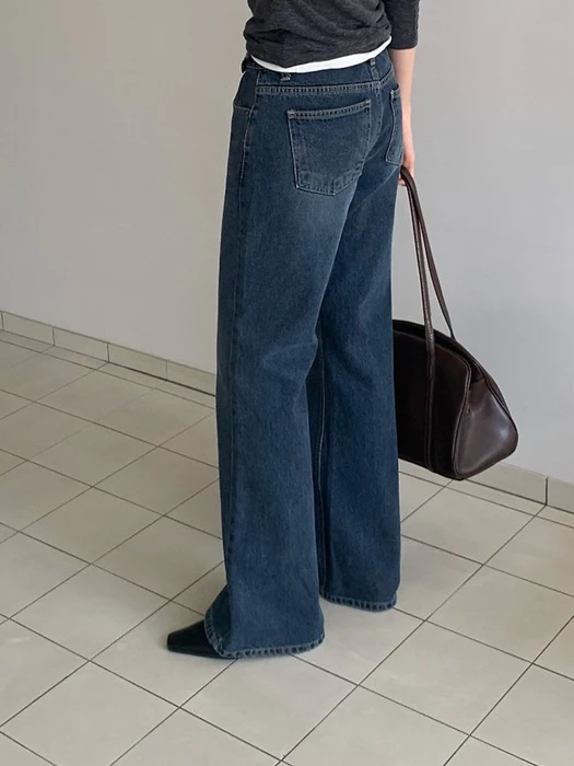Blush Flare Denim Pants Blush Flare Denim Pants by Something Else for Women - catalog view