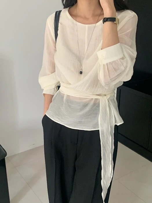 Shine Wrap Blouse Shine Wrap Blouse by Something Else for Women - catalog view