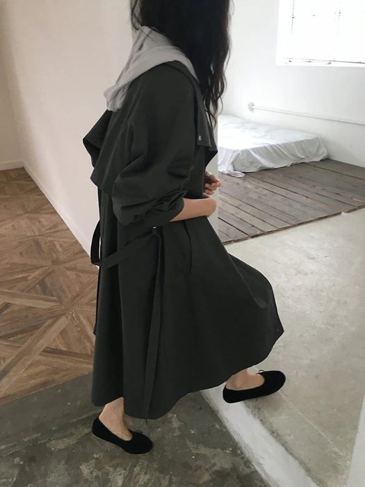 High Neck Trench Coat High Neck Trench Coat by Ore for Women - catalog view