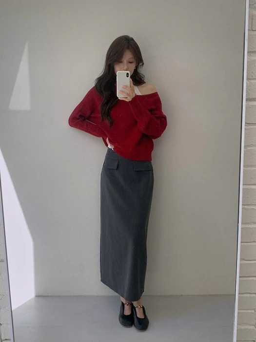 Knot Pinstripe Skirt by Dress Room for Women - catalog view
