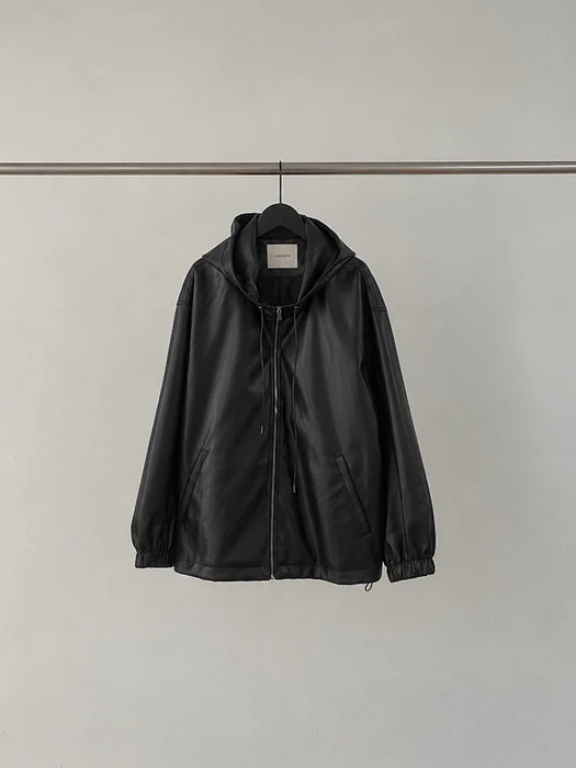 Leather Hooded Jacket Leather Hooded Jacket by Dress Room for Women - catalog view